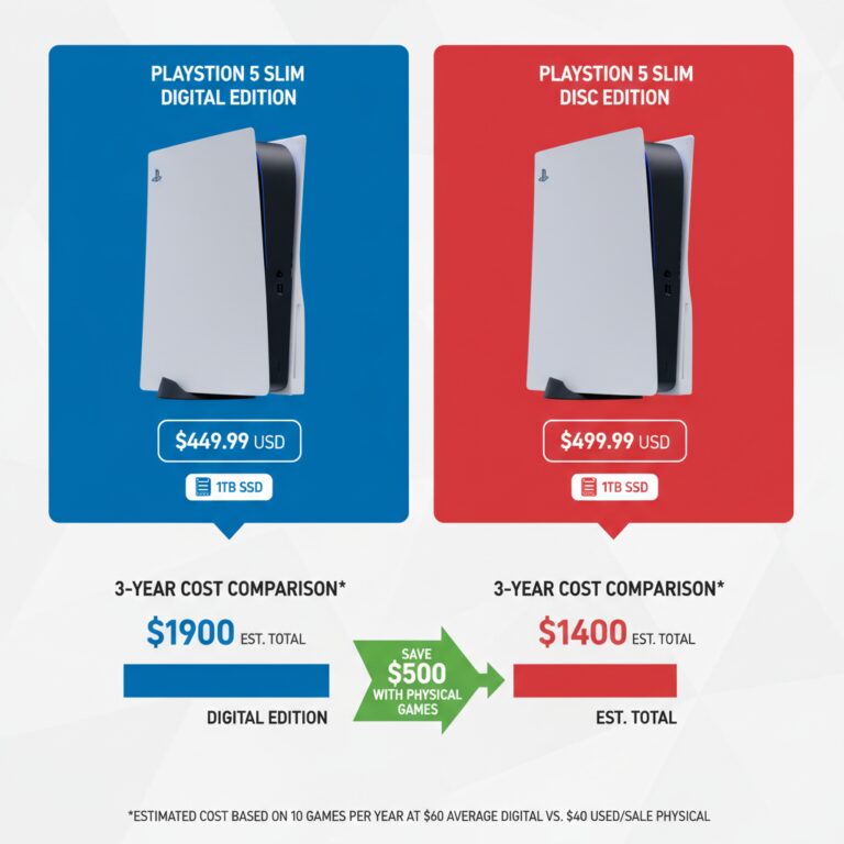 PS5 Disc vs Digital in 2025: The Sneaky 3-Year Costs That Could Cost You 0+ (Real Numbers Inside)